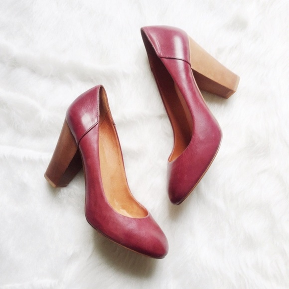 Madewell Shoes - Madewell Frankie purple pump heel 9.5